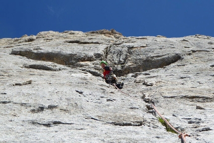 Torre del Formenton (gruppo Marmolada - Ombretta) - Sulla via Gogna-Pellegrinon