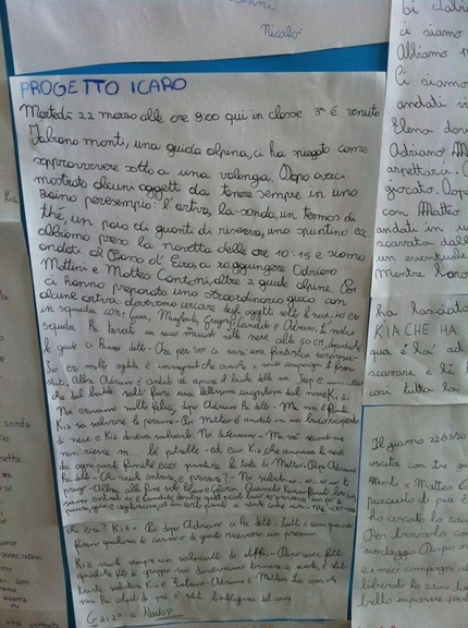 Progetto Icaro - I disegni e le parole dei ragazzi di Trepalle che hanno partecipato al Progetto Icaro.
