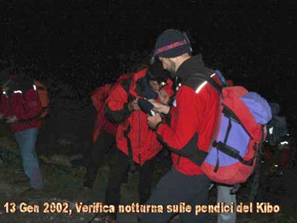 Diabete, arrampicata, montagna, Cecilia Marchi - Verifica notturna sulle pendici del Kibo