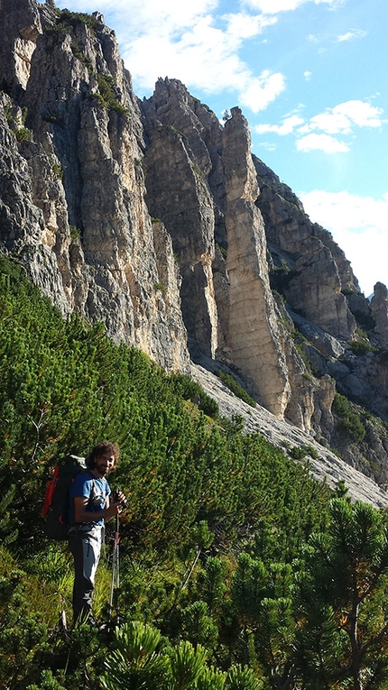 Torvagando for Nepal, Annalisa Fioretti, Gianpietro Todesco - Guglia De Amicis (via Dulfer - Kasnapoff,  Gruppo del Cristallo), Dolomiti