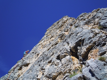 Torvagando for Nepal, Annalisa Fioretti, Gianpietro Todesco - Guglia De Amicis (via Dulfer - Kasnapoff,  Gruppo del Cristallo), Dolomiti