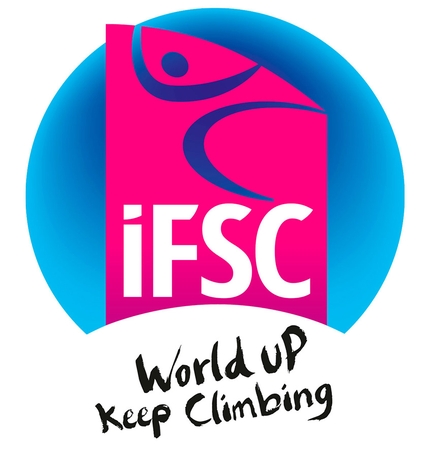 IFSC - Il logo dell'International Federation of Sport Climbing (IFSC), la Federazione Internazionale di Arrampicata Sportiva