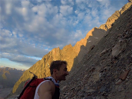 Ueli Steck, Monte Bianco, Cresta dell'Innominata - Ueli Steck il 16/08/2016 sulla Cresta dell'Innominata, Monte Bianco