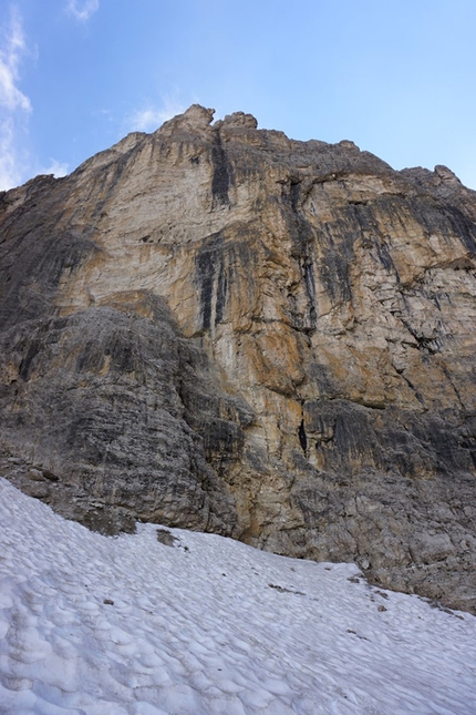 Bramosia Scura, Cima Vallon, Sella, Dolomites - Climbing Bramosia Scura, Cima Vallon, Sella, Dolomites