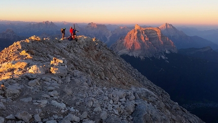 Civetta, Tom Ballard, Marcin Tomaszewski, Dolomiti - Tom Ballard e Marcin Tomaszewski durante la prima salita di 'Dirty Harry' (VII, 1375m, 24-25/08/2016) sulla parete Nord Ovest del Civetta, Dolomiti.