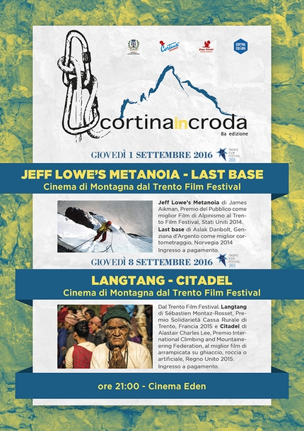 Cortina InCroda: serata Trento Film Festival con i film Metanoia e Last base