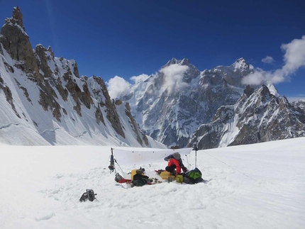 Scott Adamson, Kyle Dempster, Ogre 2, Pakistan - Scott Adamson and Kyle Dempster during their attempt to climb Ogre 2, Pakistan, in 2015