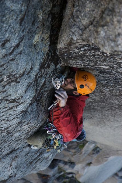 Cochamo Valley - Michi Tresch on pitch 21.