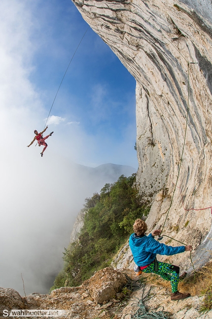 Drill & Chill Climbing and Highlining Festival, Bosnia and Herzegovina - During the Drill & Chill Climbing and Highlining Festival 2015 at Tijesno Canyon in Bosnia and Herzegovina