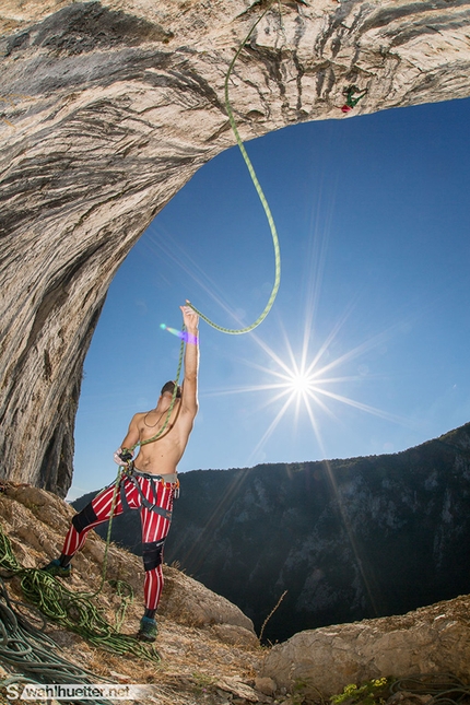 Drill & Chill Climbing and Highlining Festival, Bosnia and Herzegovina - During the Drill & Chill Climbing and Highlining Festival 2015 at Tijesno Canyon in Bosnia and Herzegovina