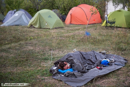 Drill & Chill Climbing and Highlining Festival, Bosnia and Herzegovina - During the Drill & Chill Climbing and Highlining Festival 2015 at Tijesno Canyon in Bosnia and Herzegovina