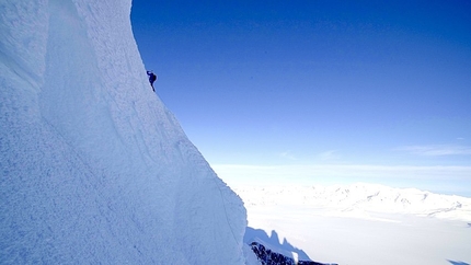 Cerro Torre, Markus Pucher, Patagonia - Markus Pucher attempting to solo Cerro Torre in winter on 03/09/2016