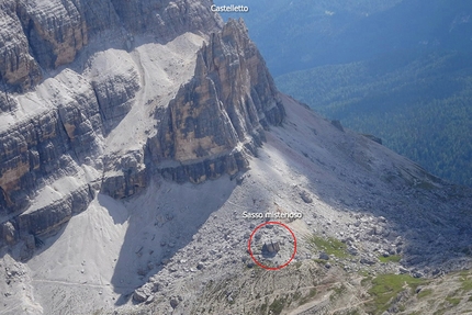 Il Giro della Tofana di Rozes, Scala del Minighel, Dolomiti - Il Castelletto e il Sasso Misterioso