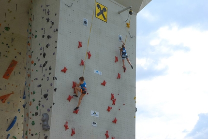 Coppa Europa Giovanile Speed, Imst, Arrampicata Sportiva - Durante la Coppa Europa Giovanile Speed a Imst, Austria, il 10/09/2016