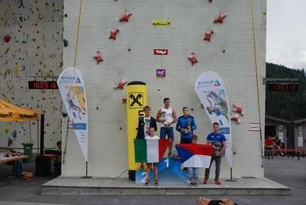 Coppa Europa Giovanile Speed, Imst, Arrampicata Sportiva - Durante la Coppa Europa Giovanile Speed a Imst, Austria, il 10/09/2016