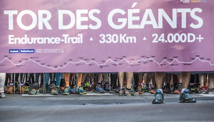 Tor des Géants 2016 - The start of Tor des Géants on 11/09/2016 at Courmayeur