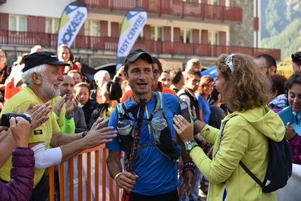 Tor des Géants 2016 - Oscar Perez at the start of Tor des Géants on 11/09/2016 at Courmayeur