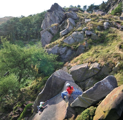 The Roaches, rock climbing in England