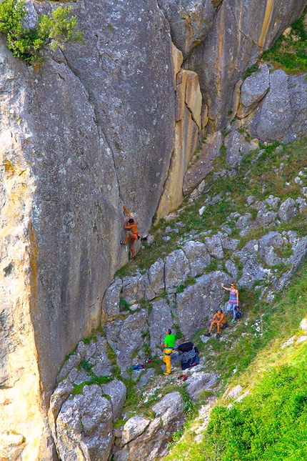 Pescopennataro Verticale 2016 - Durante il meeting Pescopennataro Verticale 2016