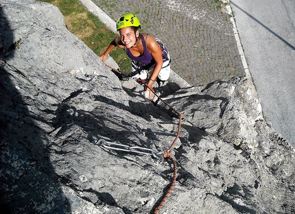 Pescopennataro Verticale 2016 - Paola Quaranta durante il meeting Pescopennataro Verticale 2016