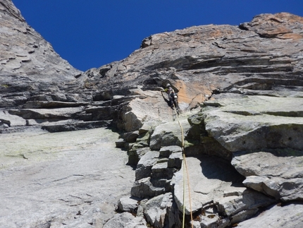 Pizzo d'Andolla, nuova via sulla parete est