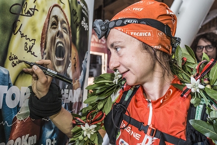 Lisa Borzani first across the finishing line at the Tor des Géants 2016