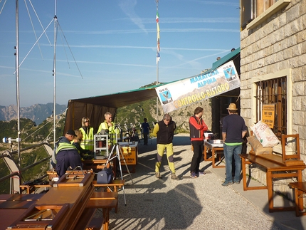 Maratona Alpina del Pasubio 2016 - Maratona Alpina del Pasubio: controllo al Pasubio