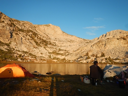 John Muir Trail, trekking USA - John Muir Trail: alla sera