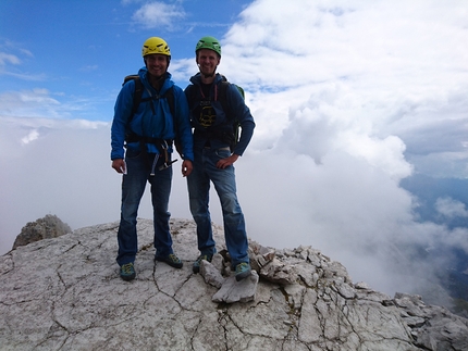 Spanish route, Cima Grande di Lavaredo, Tre Cime di Lavaredo, Dolomites - Jacek Matuszek and Łukasz Dudek 