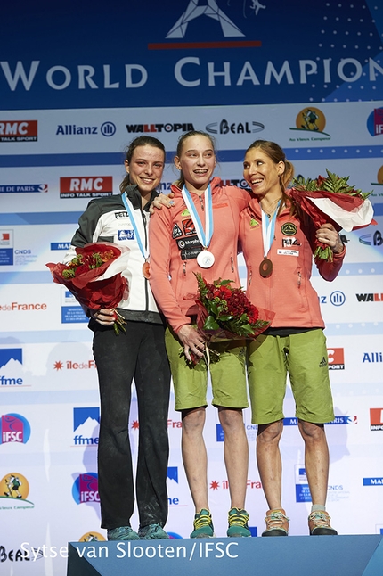 Mondiali di Arrampicata Sportiva di Parigi - Mondiali di Arrampicata Sportiva a Parigi: Anak Verhoeven, Janja Garnbret, Mina Markovic