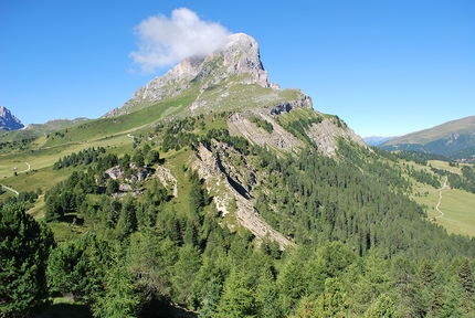 Peitlerkofel, Sas de Putia, Dolomites - Peitlerkofel from Gömajoch