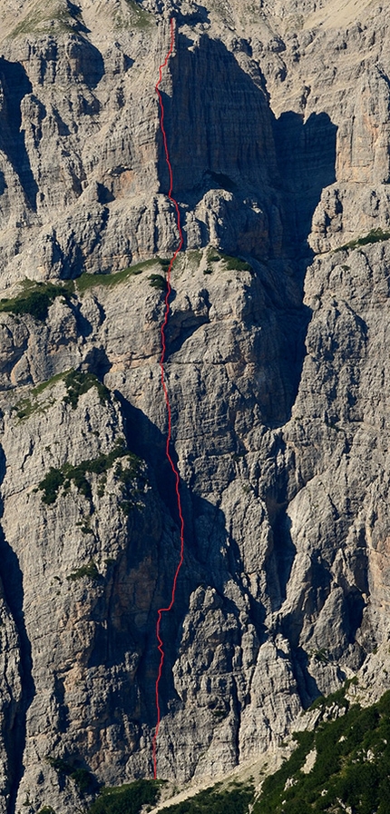 La Cruna dell'Ago, Monte Cridola, Gianmario Meneghin - La Cruna dell'Ago, Monte Cridola