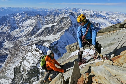 Gérard Ottavio - Gérard Ottavio (on the right) with a client on the Matterhorn