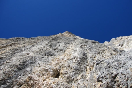 Masada, Sass Maor, Dolomites - The east face of Sass Maor