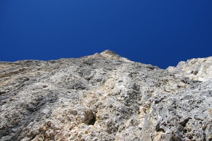 Masada, Sass Maor, Dolomiti - La parete di Masada