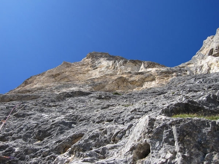 Masada, Sass Maor, Dolomiti - La parete di Masada