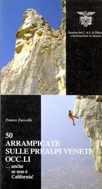 Prealpi Vicentine, Prealpi venete occidentali - Copertina di 50 arrampicate sulle Prealpi venete occidentali
