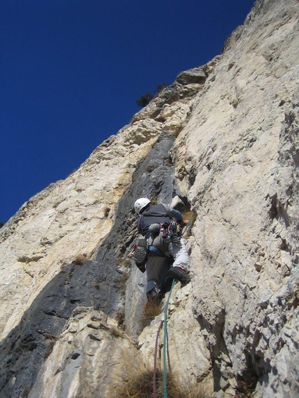 Prealpi Vicentine, Prealpi venete occidentali - Prealpi Vicentine: sul secondo tiro della splendida Carlesso alla Sisilla