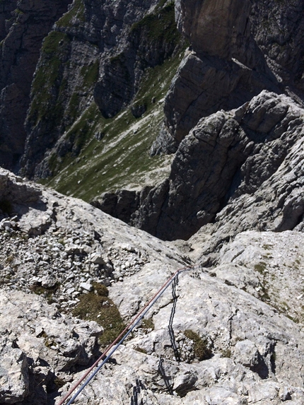 Tuttavita, Torre Laura, Marmarole, Dolomiti, Alex Pivirotto, Letizia Donó, Riccardo Donó - Tuttavita, Torre Laura: la prima doppia