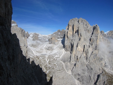 Masada, Sass Maor, Dolomites - View onto the Pale di San Martino