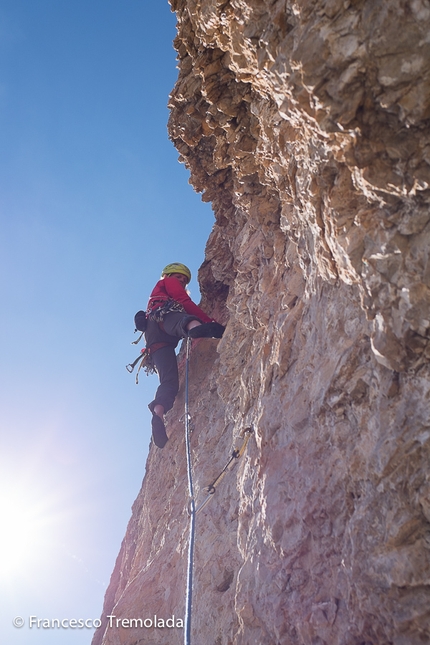 Jeo, nuova via nel gruppo del Sella in Dolomiti