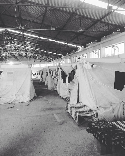 Nathalie Bini, Vasilika, Salonicco, Greece - In the Syrian refugee camp Vasilika at Salonicco, Greece