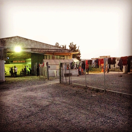 Nathalie Bini, Vasilika, Salonicco, Greece - In the Syrian refugee camp Vasilika at Salonicco, Greece