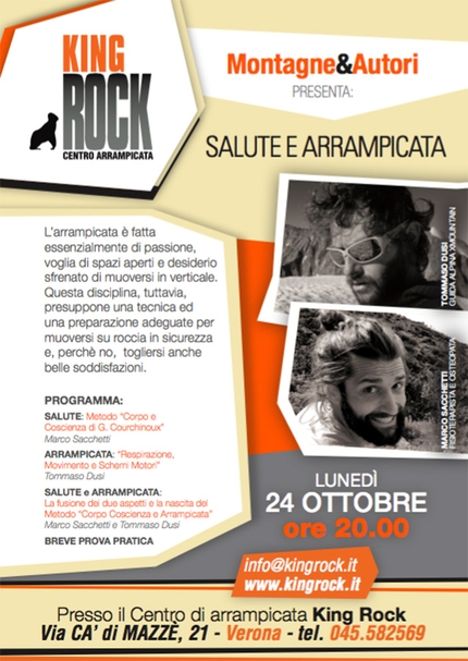 Salute e Arrampicata inaugura la rassegna Montagne & Autori al King Rock di Verona