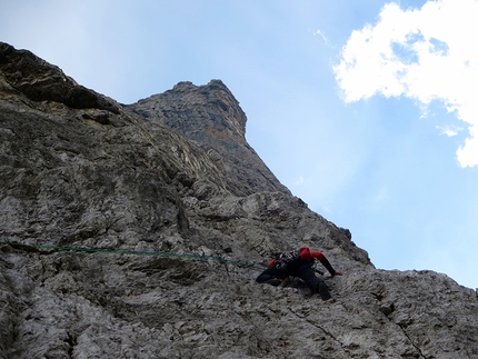 Cima Tosa, Dolomiti di Brenta: nuova via Pilastro Nord