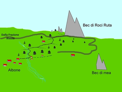 Bec Roci Ruta - Bec Roci Ruta, mappa generale