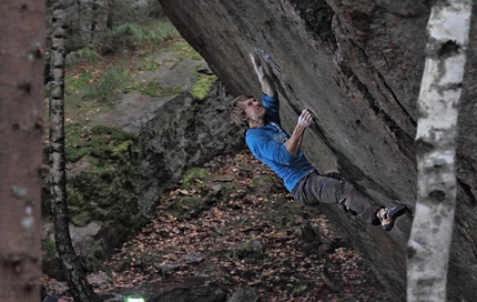 Nalle Hukkataival, Lappnor, Finland - Nalle Hukkataival climbing Burden of dreams, 9A, Lappnor, Finland on 23/10/2016. The 30-year-old described the problem as 