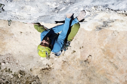 Black Pearl, Val Lunga, Dolomiti, Florian Riegler, Martin Riegler - Florian Riegler e Martin Riegler durante la prima libera di Black Pearl (8a+, 170m), Val Lunga, Dolomiti