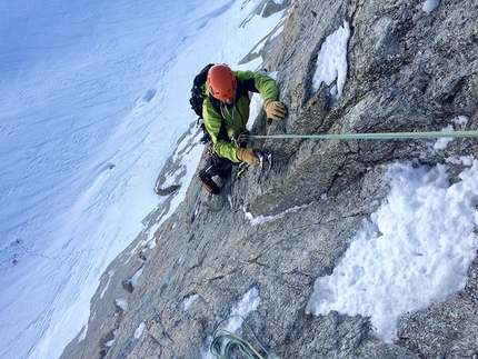 Aiguille d'Entrèves, Monte Bianco, Cocktail entr’Eve et Salluard - Cocktail entr’Eve et Salluard (Aiguille d'Entrèves, Monte Bianco), Enrico Bonino e Andrea Racchelli il 20/10/2016