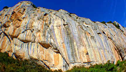 Etxauri - The beautiful climbing area Etxauri, with more than 800 routes from 4a to 9a one of the most important crags in the Basque country, Spain.